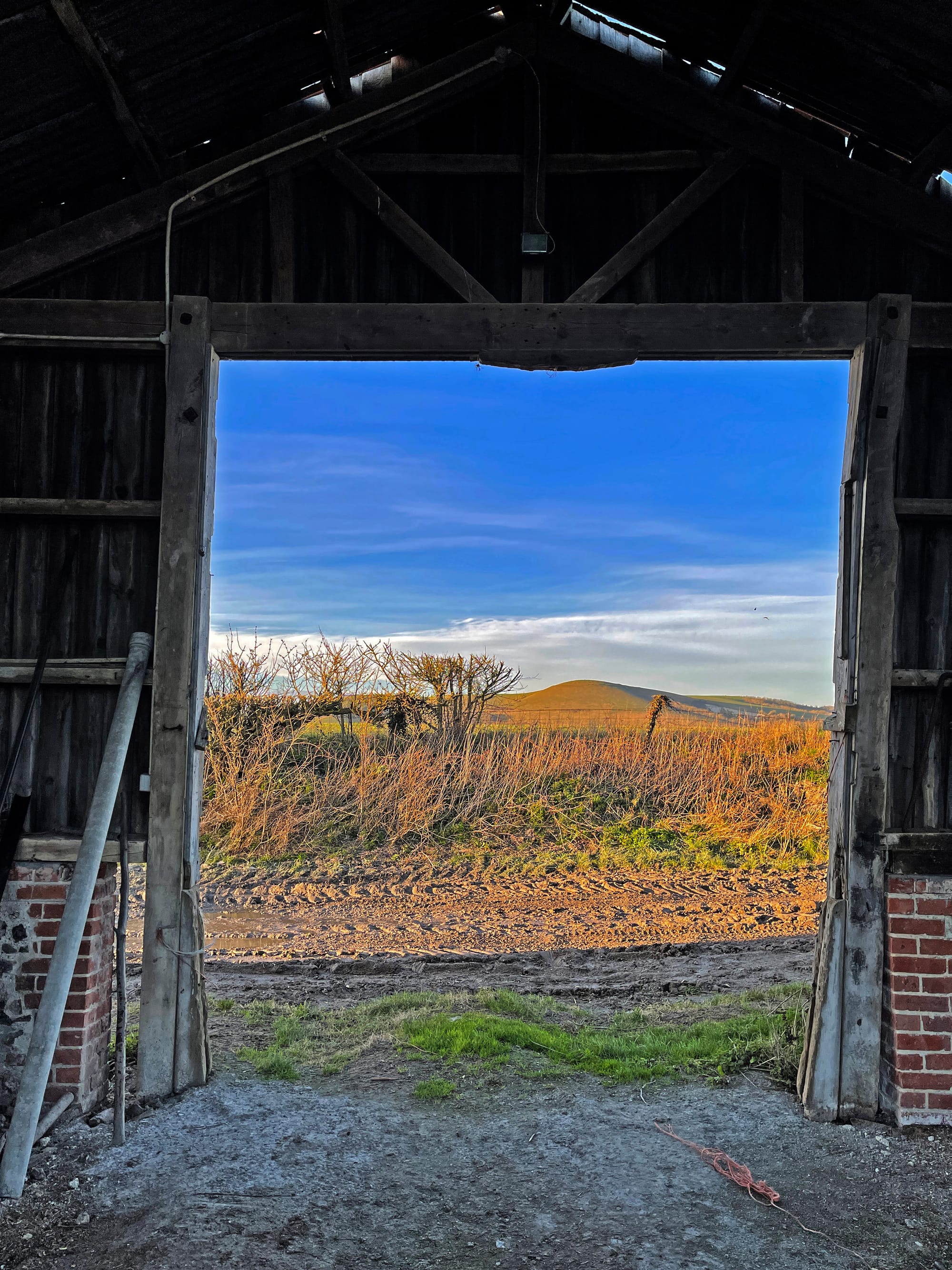 View to Mt Caburn. Beddingham, East Sussex