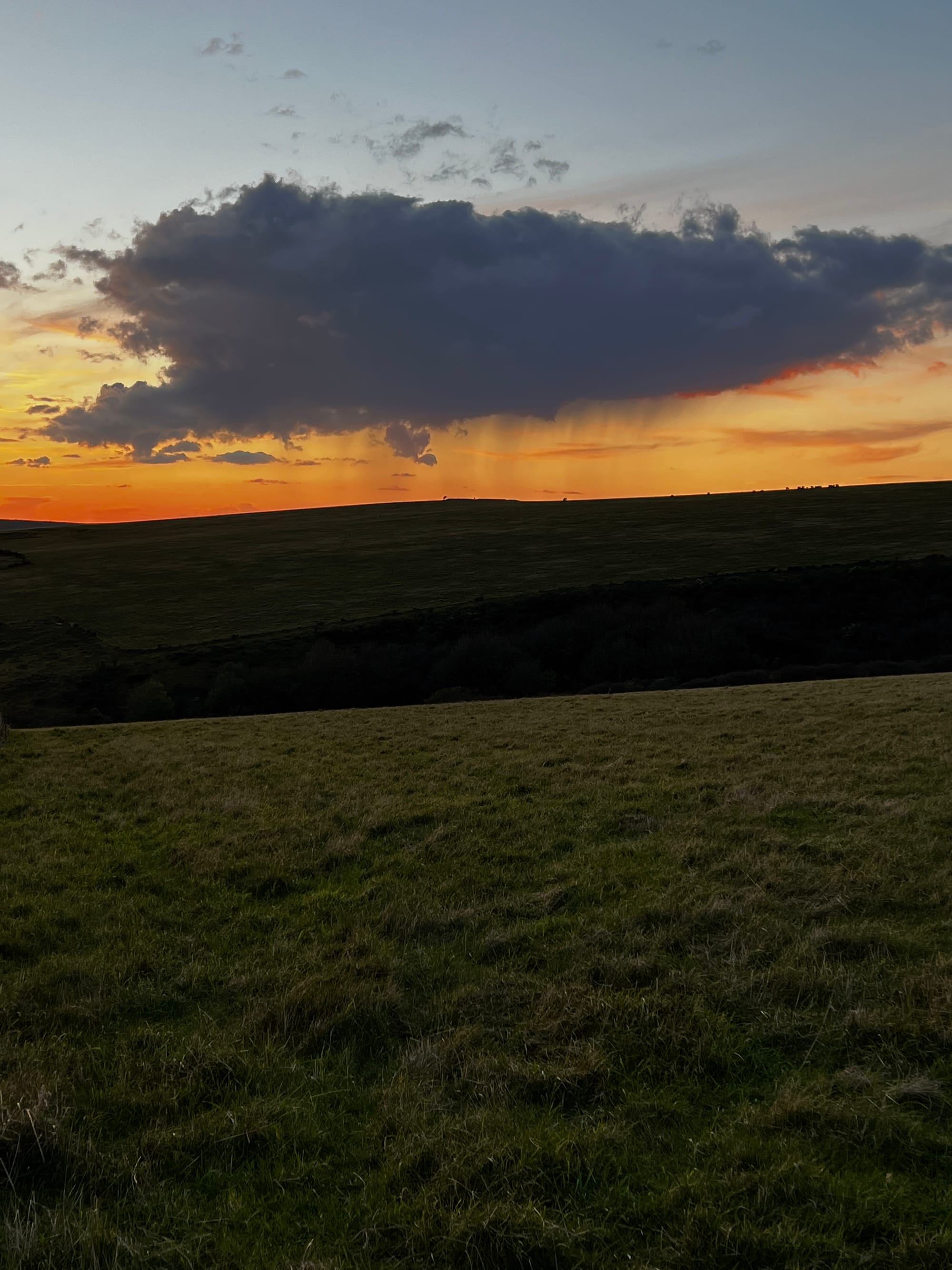 Cloudburst. Beddingham, East Sussex