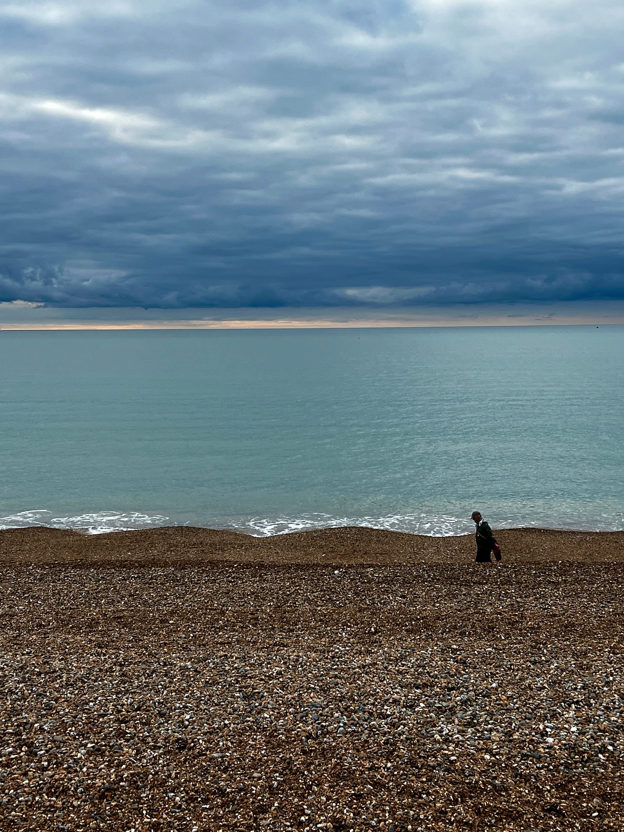 Walking the Beach. Seaford, East Sussex