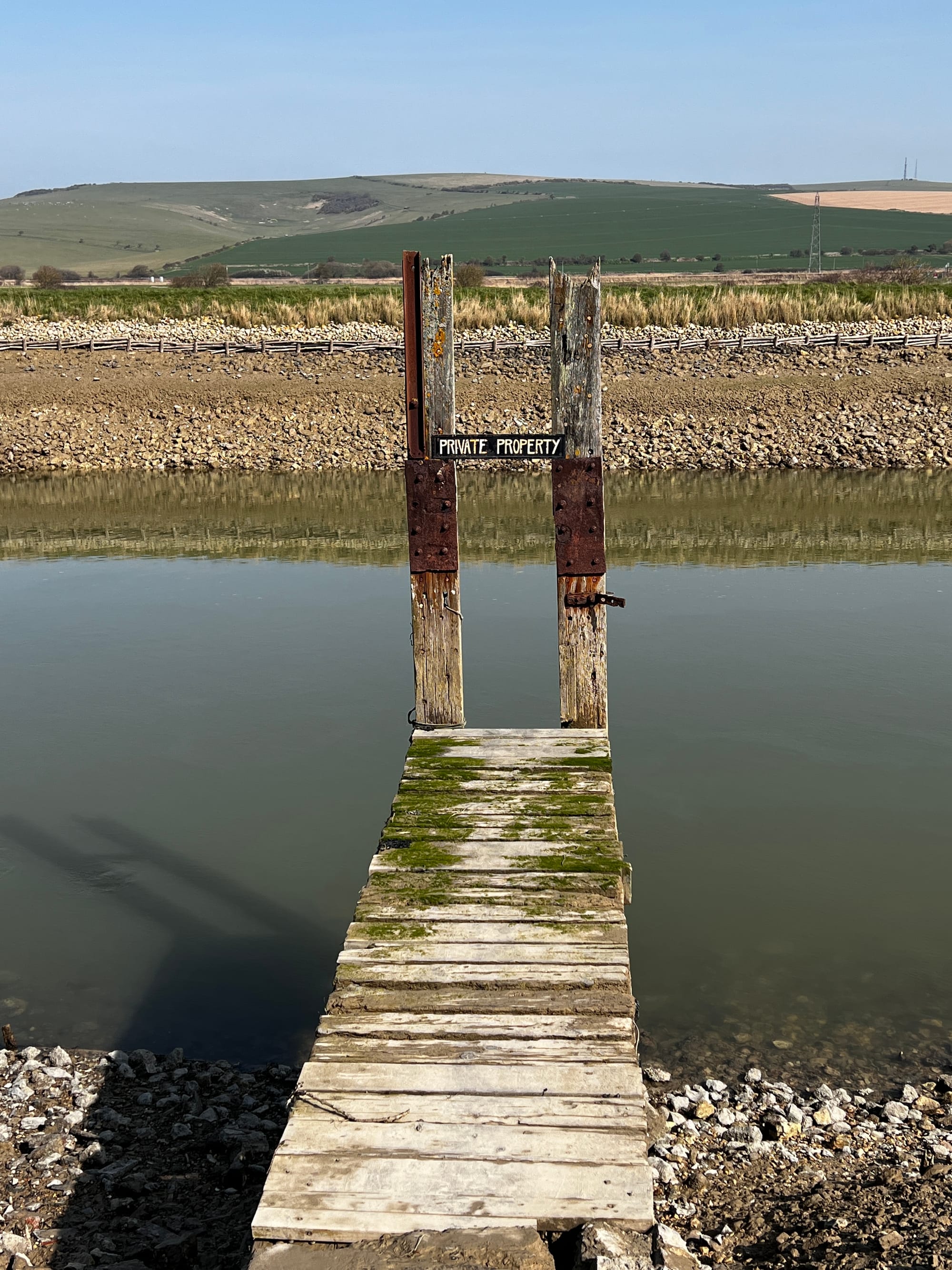 Private Property. Piddinghoe, East Sussex