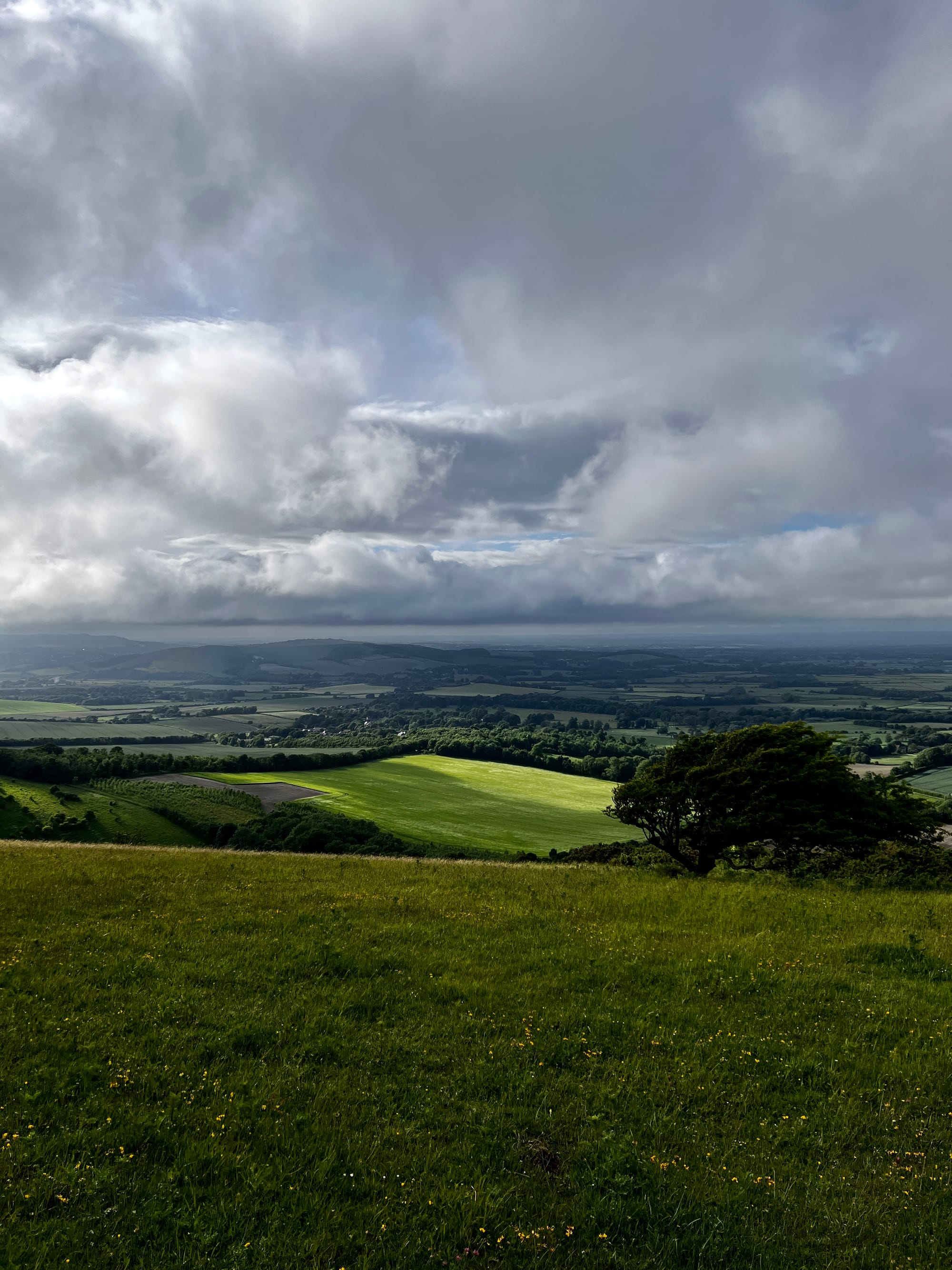 A view towards Firle and Mount Caburn. East Sussex