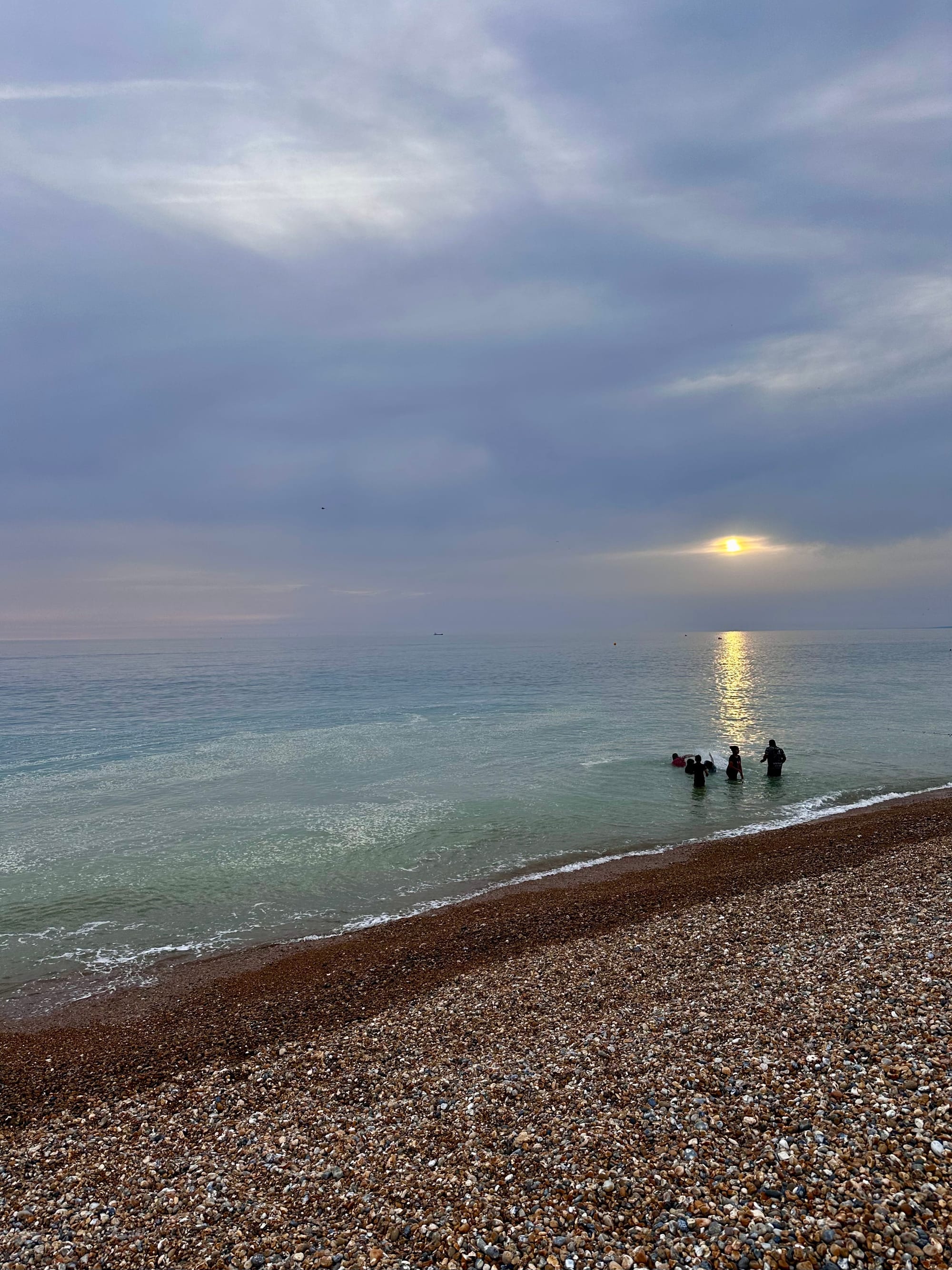 Autumn bathing, Seaford