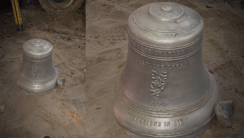 Tree Charter Bell emerges from the sand