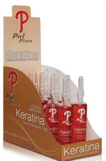AMPOLLETA KERATINA CON PROTEÍNA DE TRIGO PARA CABELLOS FRAGILES