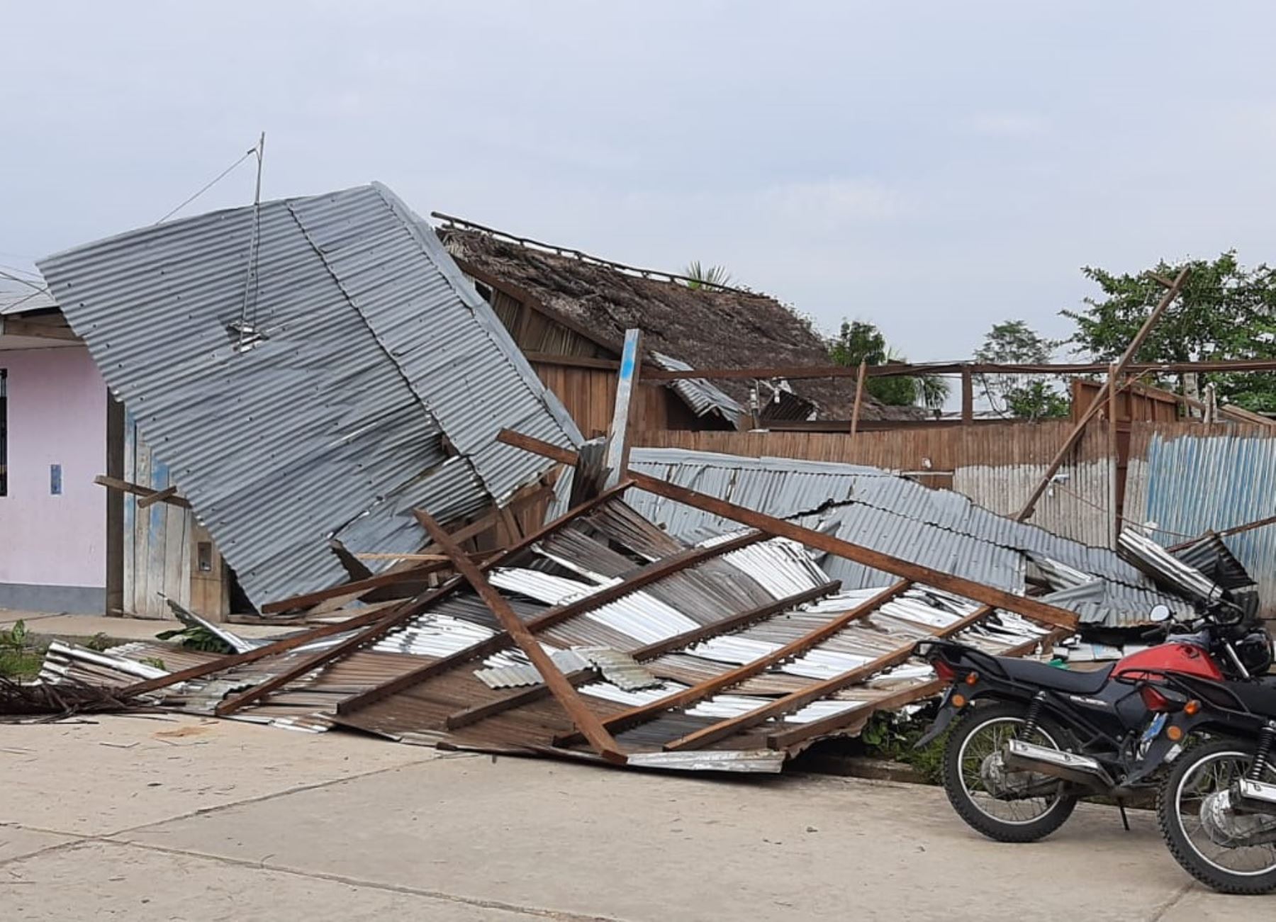 San Martín: casi 80 casas sufrieron daños a causa de fuertes lluvias
