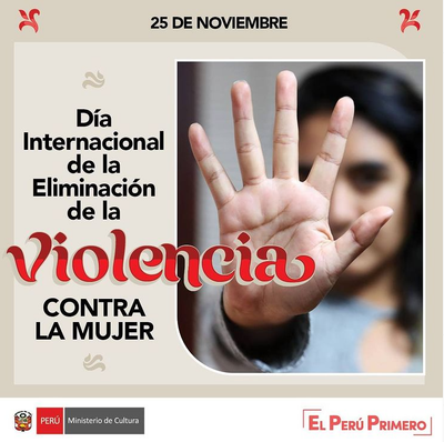 ¡Hoy celebramos el Día Internacional de la Eliminación de la Violencia contra la Mujer!