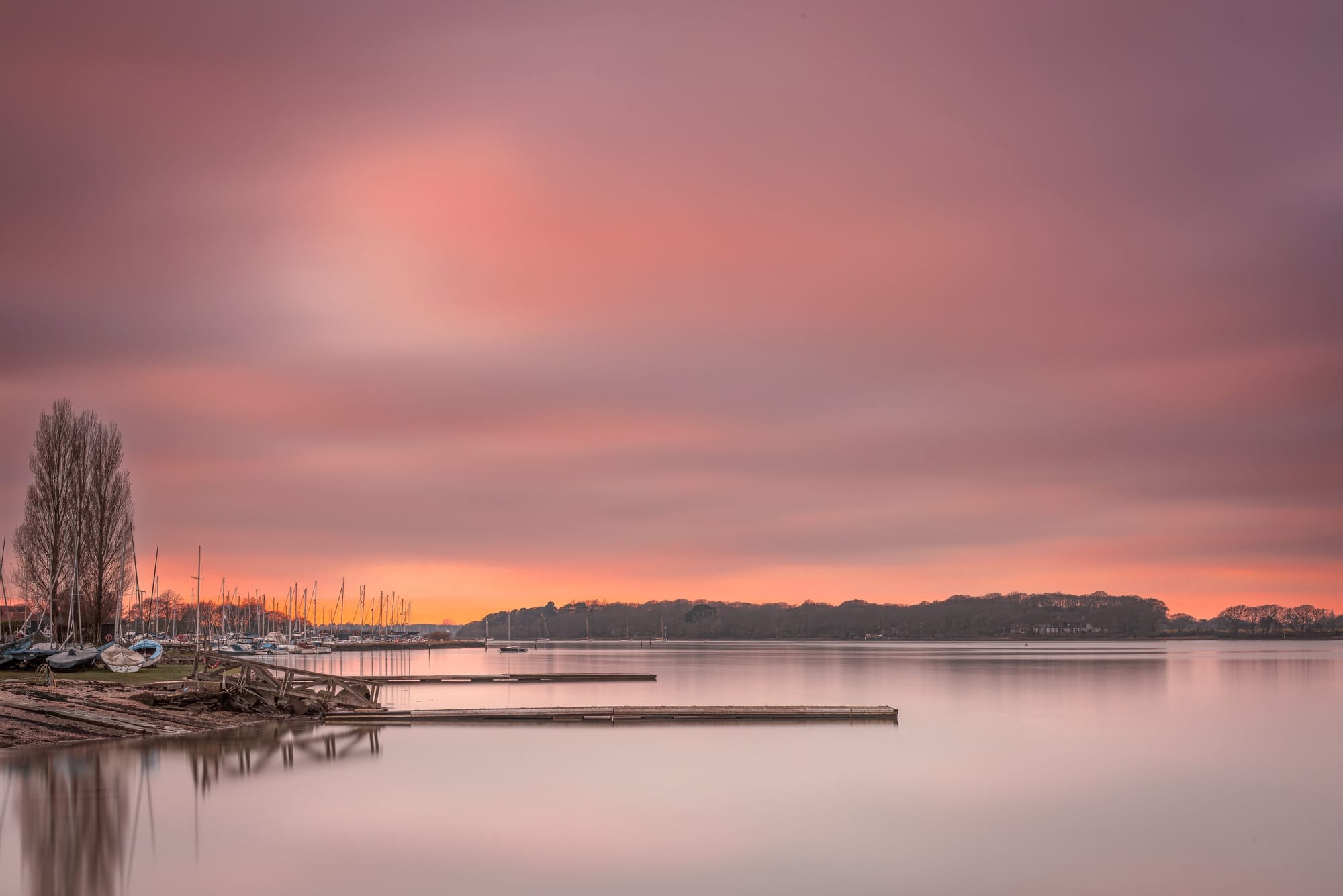 Sunset over the Marina