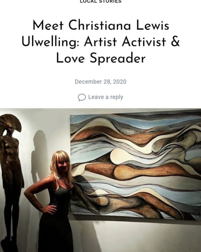 Shout Out LA Christiana Lewis Ulwelling ARTIST ACTIVIST- LOVE SPREADER