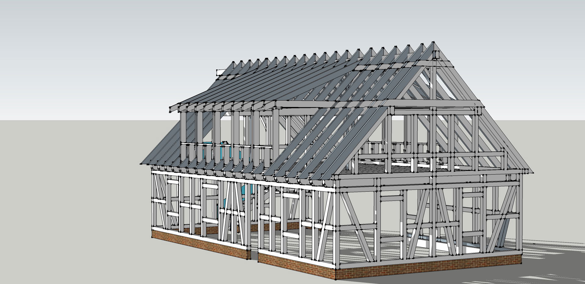 Animation der Fachwerkkonstruktion