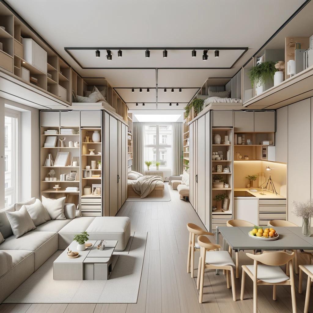 Spazio domestico flessibile e multifunzionale