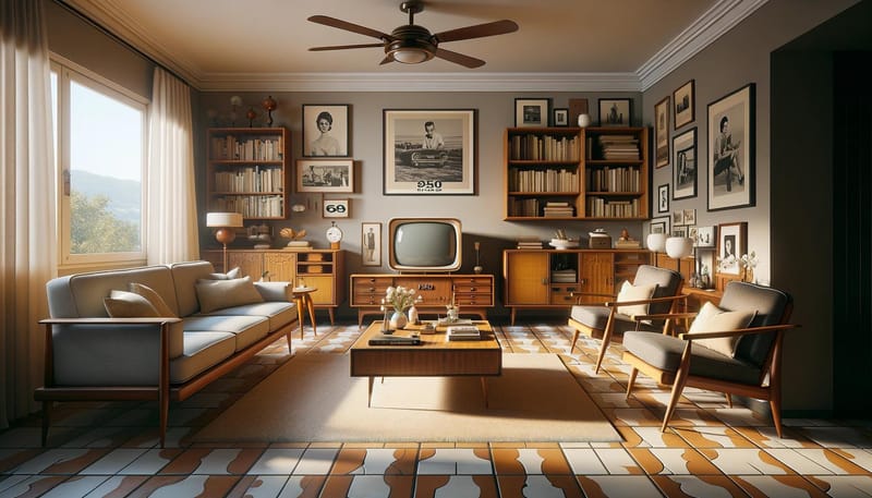 Salotto Italiano negli anni 50