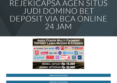 AGEN POKER DAN DOMINO TRANSAKSI DEPOSIT BANK BCA ONLINE 24 JAM