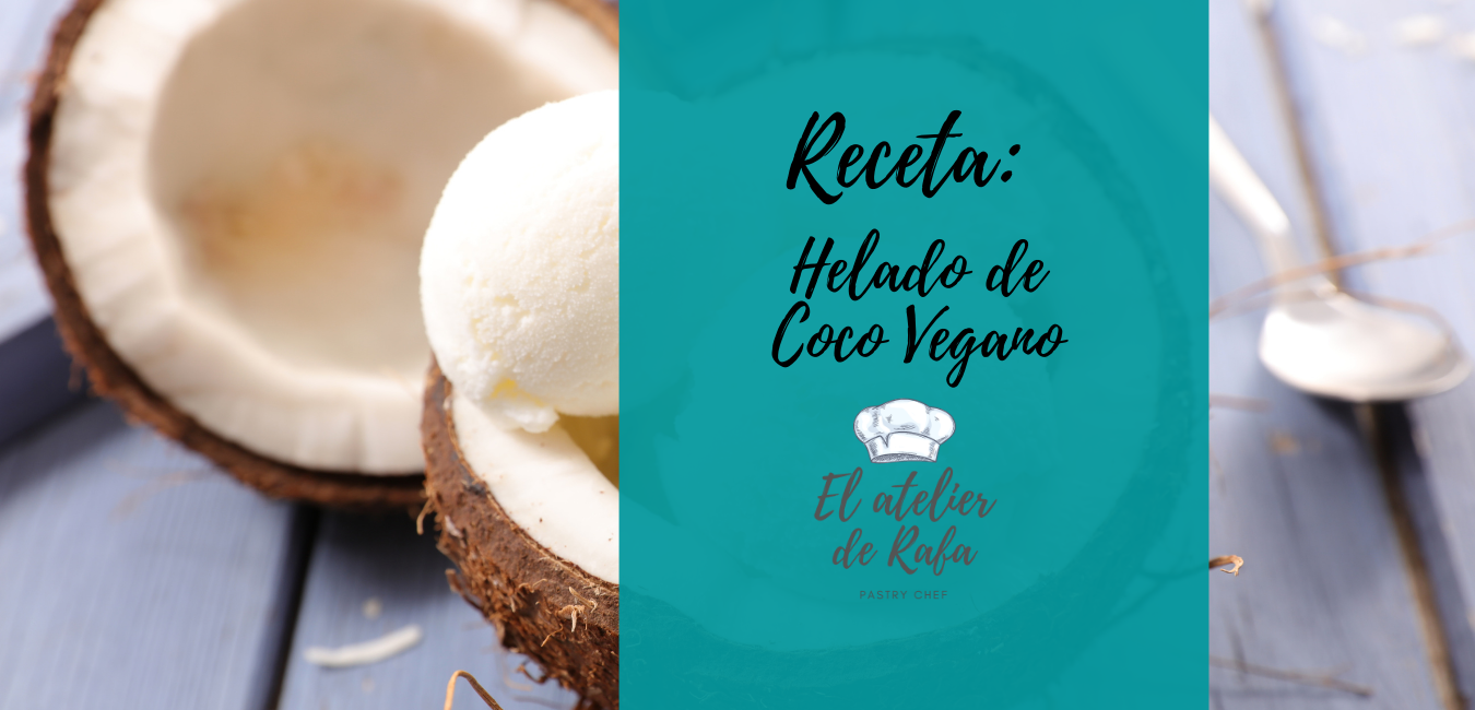 Helado de coco vegano