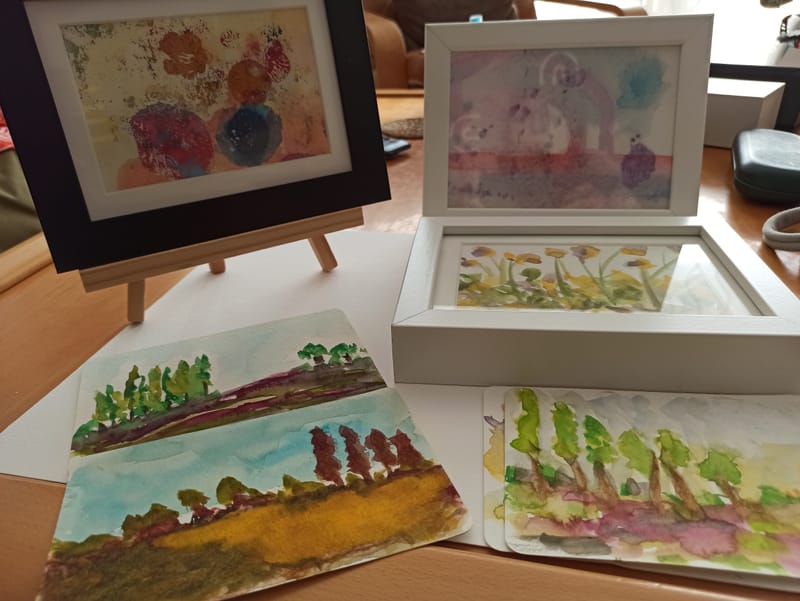 Watercolor Art Process