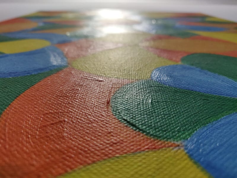 Tablouri Pattern realizate cu acrilic pe panza, dimensiuni diferite.