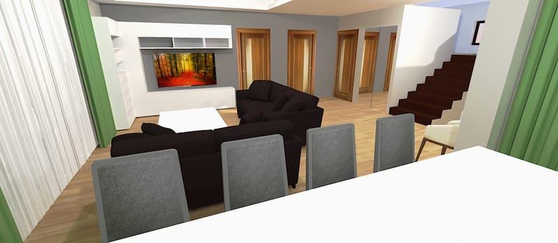 Amenjare living intr-o casuta din Baia Mare