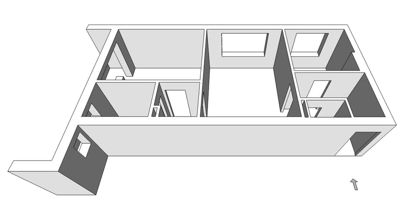 Amenajare apartament cu un dormitor, cartierul Grigorescu. Planuri de situatie, alegere produse, schite tehnice, randari partiale.