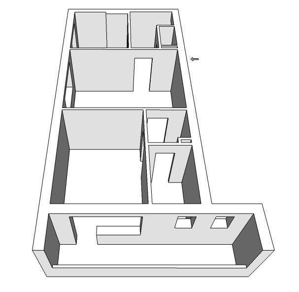 Amenajare apartament cu un dormitor, cartierul Grigorescu. Planuri de situatie, alegere produse, schite tehnice, randari partiale.