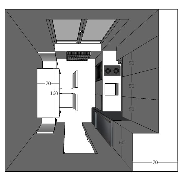 Amenajare apartament cu un dormitor, cartierul Grigorescu. Planuri de situatie, alegere produse, schite tehnice, randari partiale.