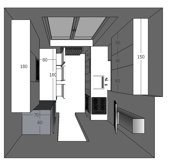 Amenajare apartament cu un dormitor, cartierul Grigorescu. Planuri de situatie, alegere produse, schite tehnice, randari partiale.