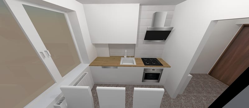 Amenajare apartament cu un dormitor, cartierul Grigorescu. Planuri de situatie, alegere produse, schite tehnice, randari partiale.