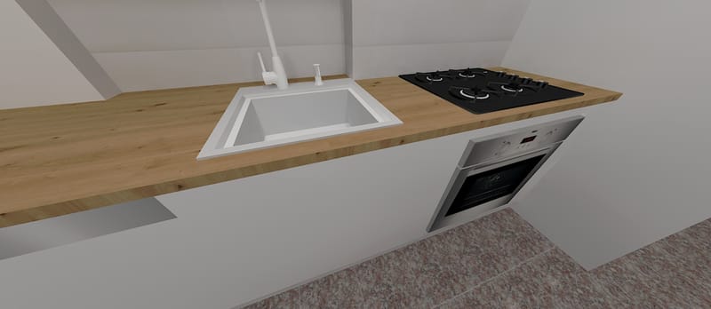 Amenajare apartament cu un dormitor, cartierul Grigorescu. Planuri de situatie, alegere produse, schite tehnice, randari partiale.