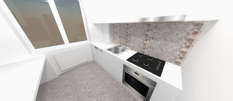 Amenajare apartament cu un dormitor, cartierul Grigorescu. Planuri de situatie, alegere produse, schite tehnice, randari partiale.