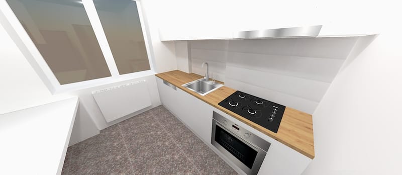 Amenajare apartament cu un dormitor, cartierul Grigorescu. Planuri de situatie, alegere produse, schite tehnice, randari partiale.