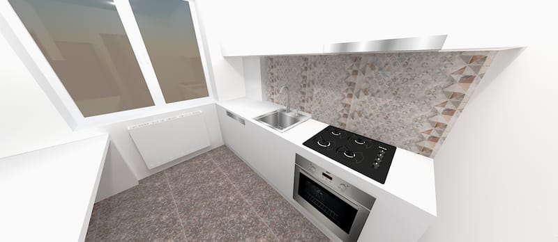 Amenajare apartament cu un dormitor, cartierul Grigorescu. Planuri de situatie, alegere produse, schite tehnice, randari partiale.