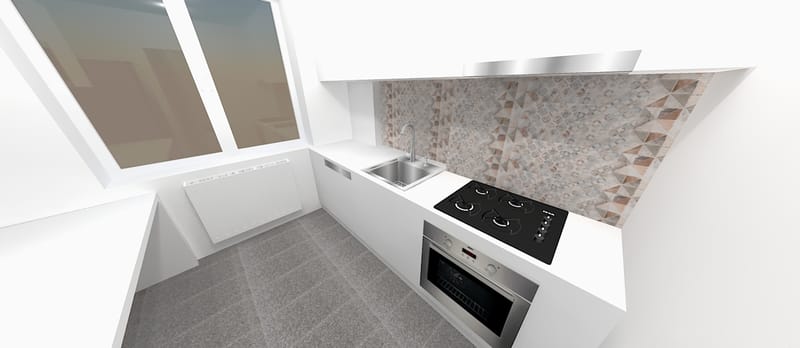 Amenajare apartament cu un dormitor, cartierul Grigorescu. Planuri de situatie, alegere produse, schite tehnice, randari partiale.