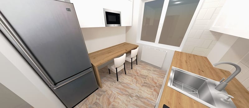 Amenajare apartament cu un dormitor, cartierul Grigorescu. Planuri de situatie, alegere produse, schite tehnice, randari partiale.