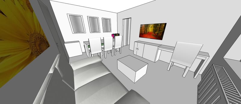 Amenajare apartament cu un dormitor, cartierul Grigorescu. Planuri de situatie, alegere produse, schite tehnice, randari partiale.