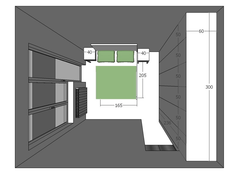 Amenajare apartament cu un dormitor, cartierul Grigorescu. Planuri de situatie, alegere produse, schite tehnice, randari partiale.