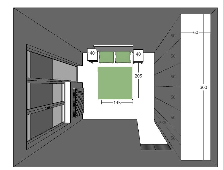 Amenajare apartament cu un dormitor, cartierul Grigorescu. Planuri de situatie, alegere produse, schite tehnice, randari partiale.