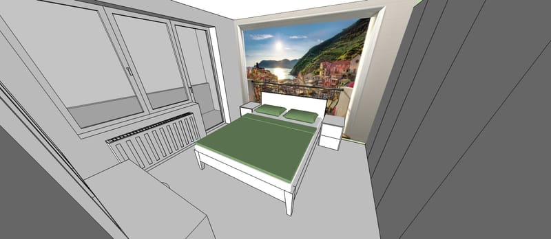 Amenajare apartament cu un dormitor, cartierul Grigorescu. Planuri de situatie, alegere produse, schite tehnice, randari partiale.