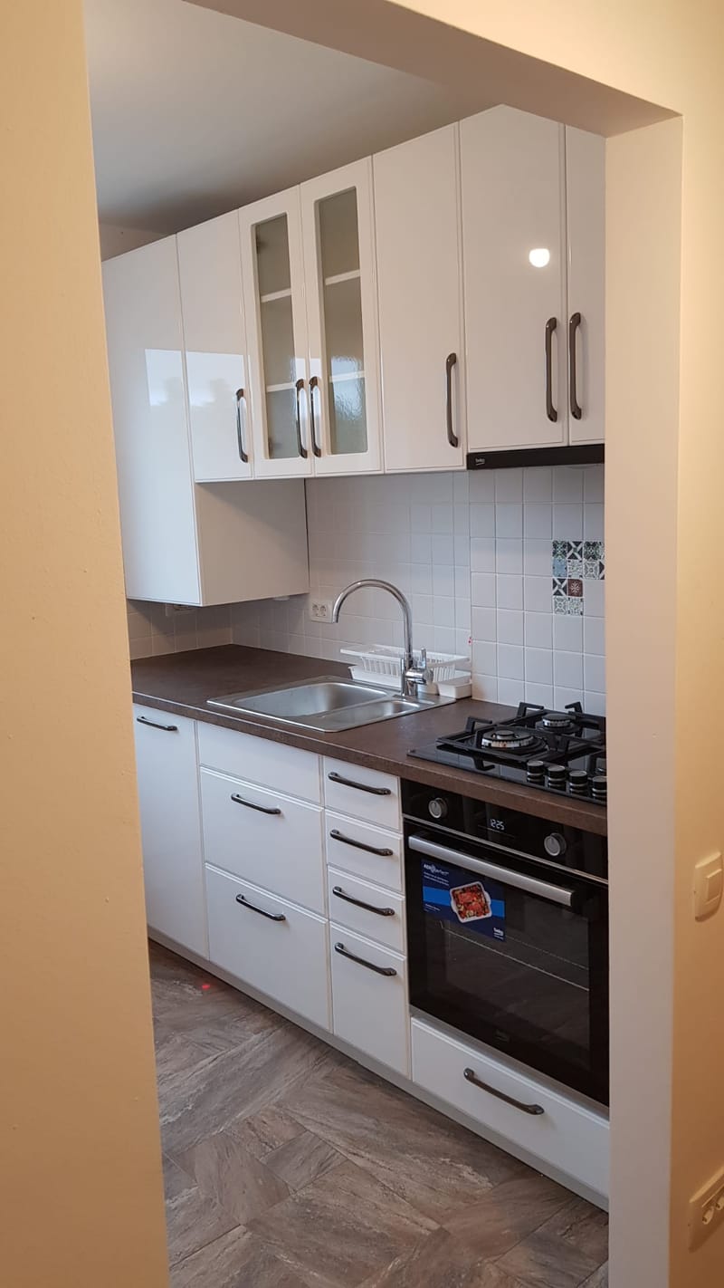 Amenajare apartament cu un dormitor, cartierul Grigorescu. Planuri de situatie, alegere produse, schite tehnice, randari partiale.