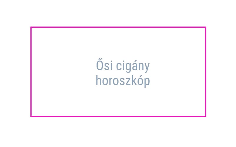 Ősi cigány horoszkóp