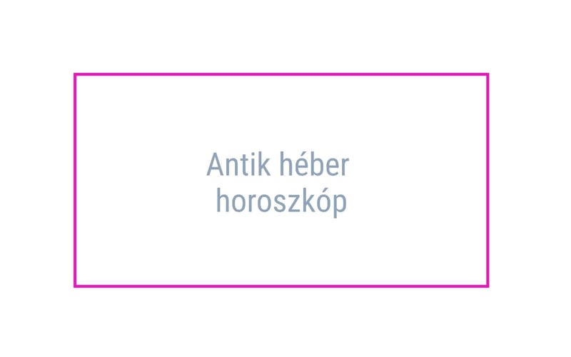 Antik héber horoszkóp