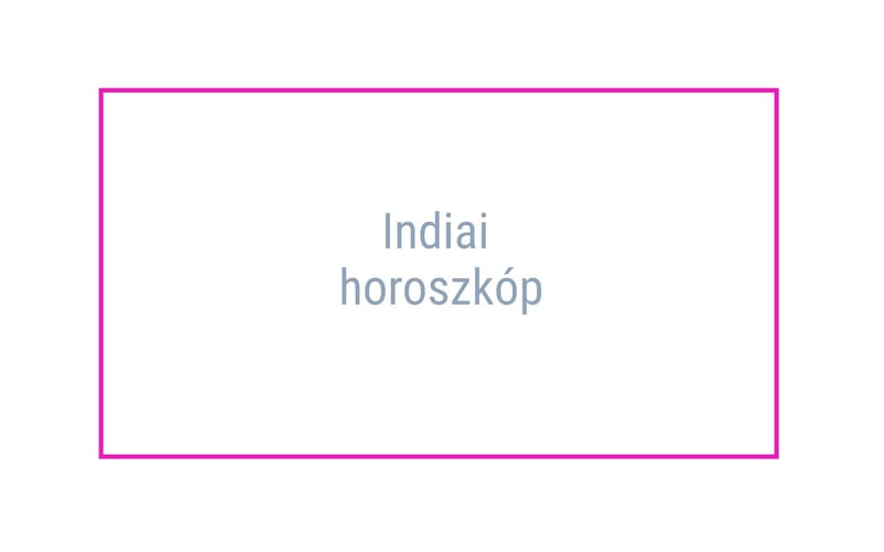 Indiai horoszkóp