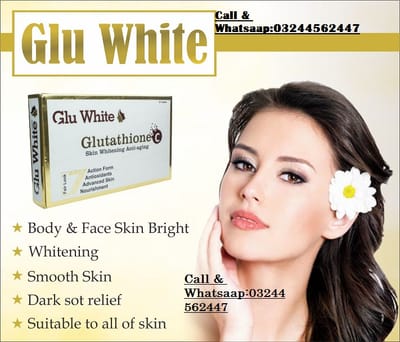 3D Skincare Glu white Skin-Whitening Glutathione-Vitamin-C tablets,injectiones,cream,vitamins in Pakistan,lahore,karachi,rawalpindi