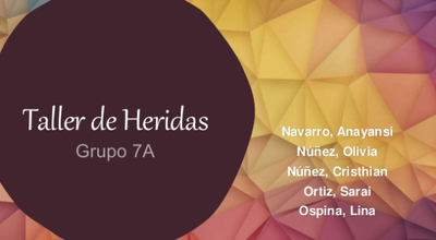 TALLER DE HERIDAS