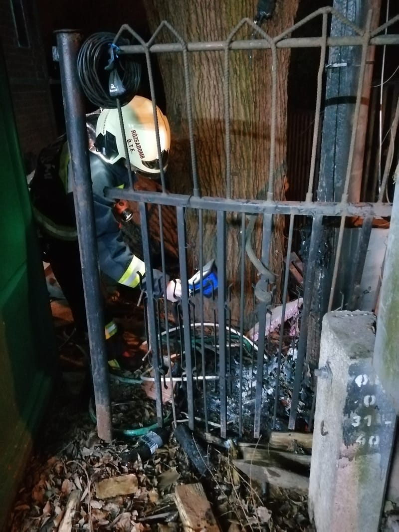 Elektromos elosztó égett az építkezésen