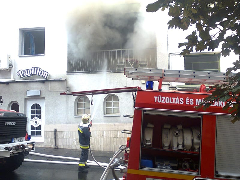 Tűz a Papillon Hotelban