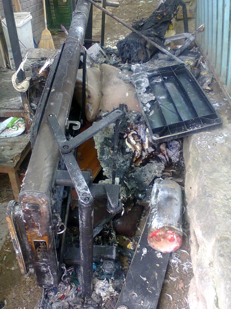 Robbanás és tűz a Felvinci úton