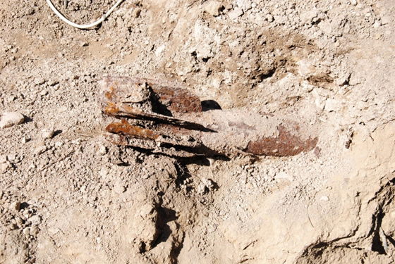 II. világháborús rakéta a Ribáry utcában