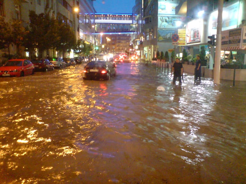 Felhőszakadás okozott károkat