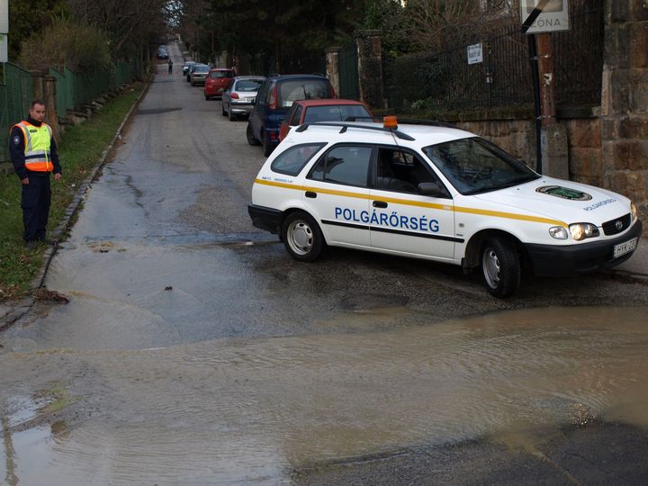 Alámosta az utat a víz