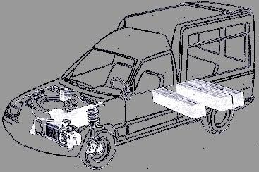 Dobozos furgon égett