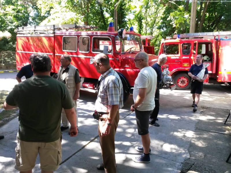 Mosbach-i önkéntes tűzoltók látogatása