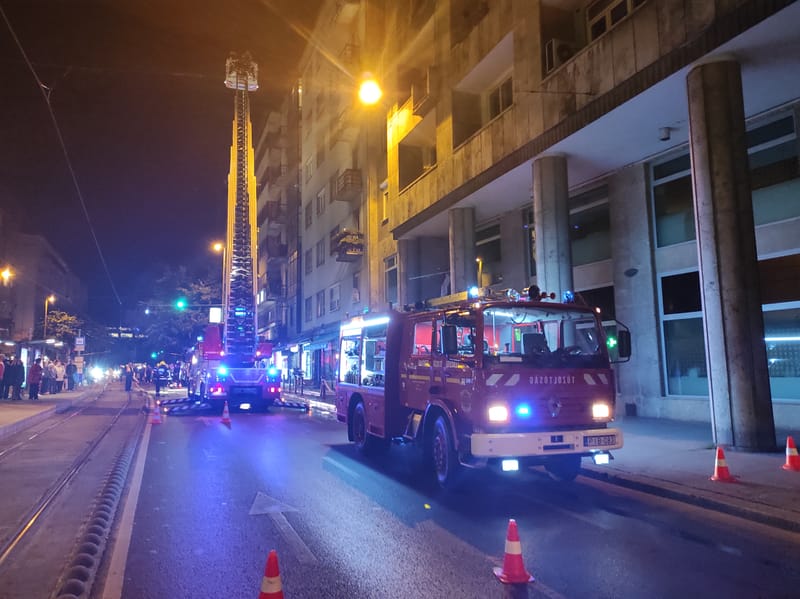 Lakástűz a Margit körúton